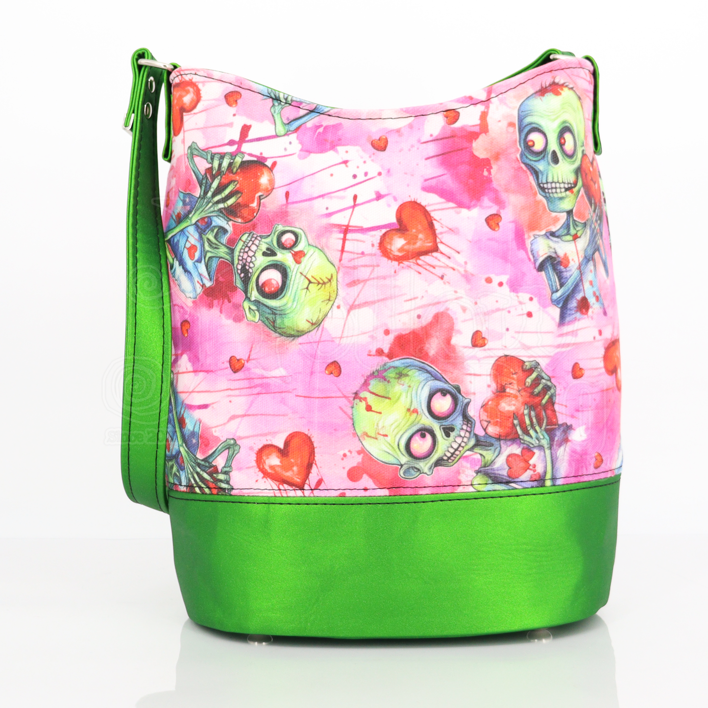 Bella Bucket - Green Love Zombies