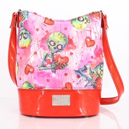 Bella Bucket - Red Love Zombies