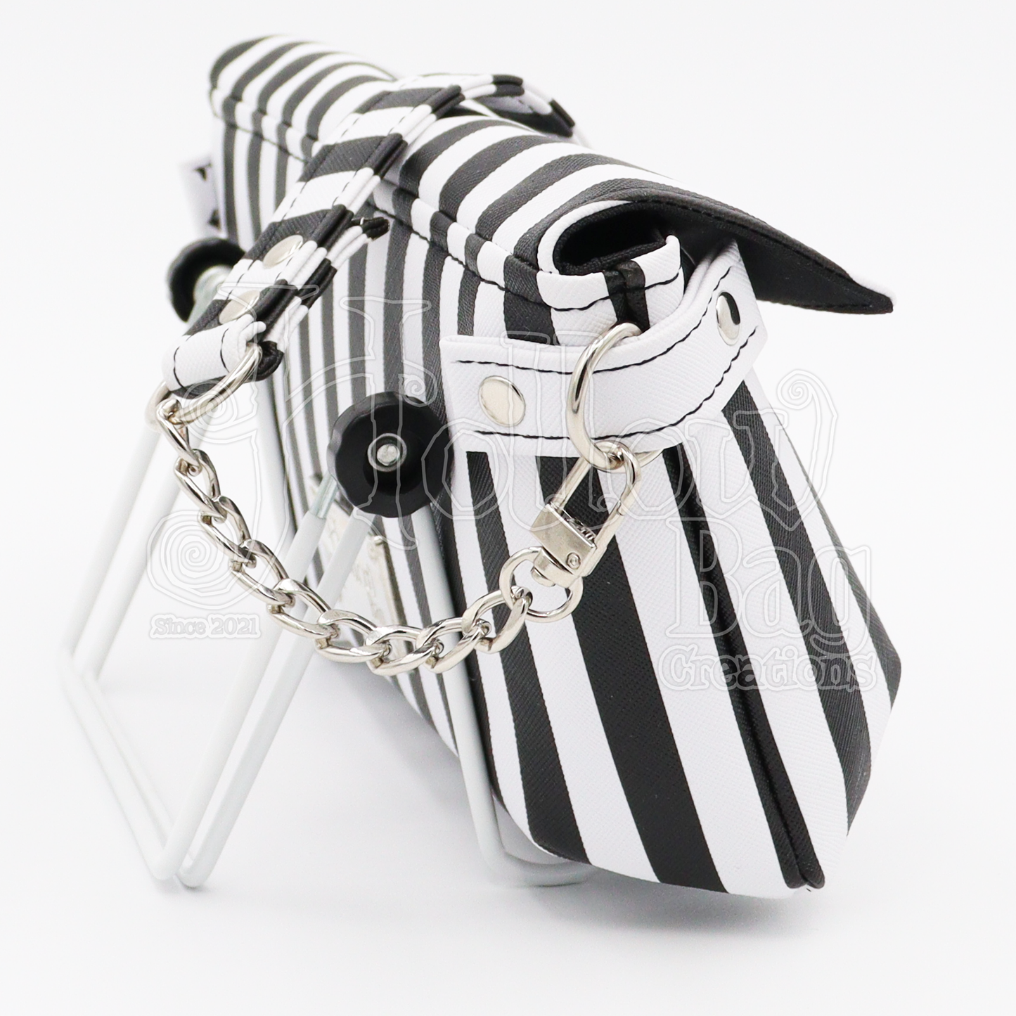 The Greedy Clutch - Striped B&W