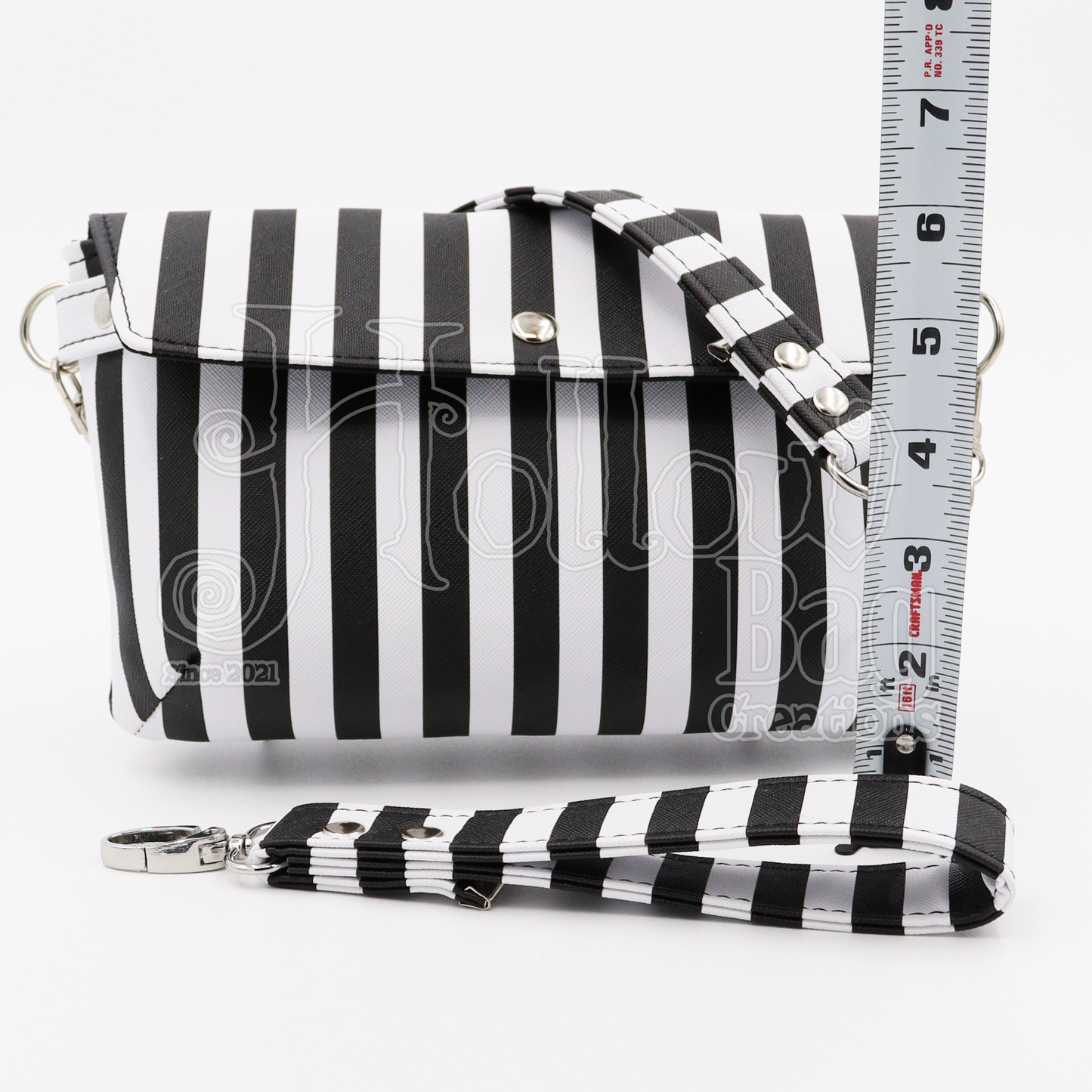 The Greedy Clutch - Striped B&W