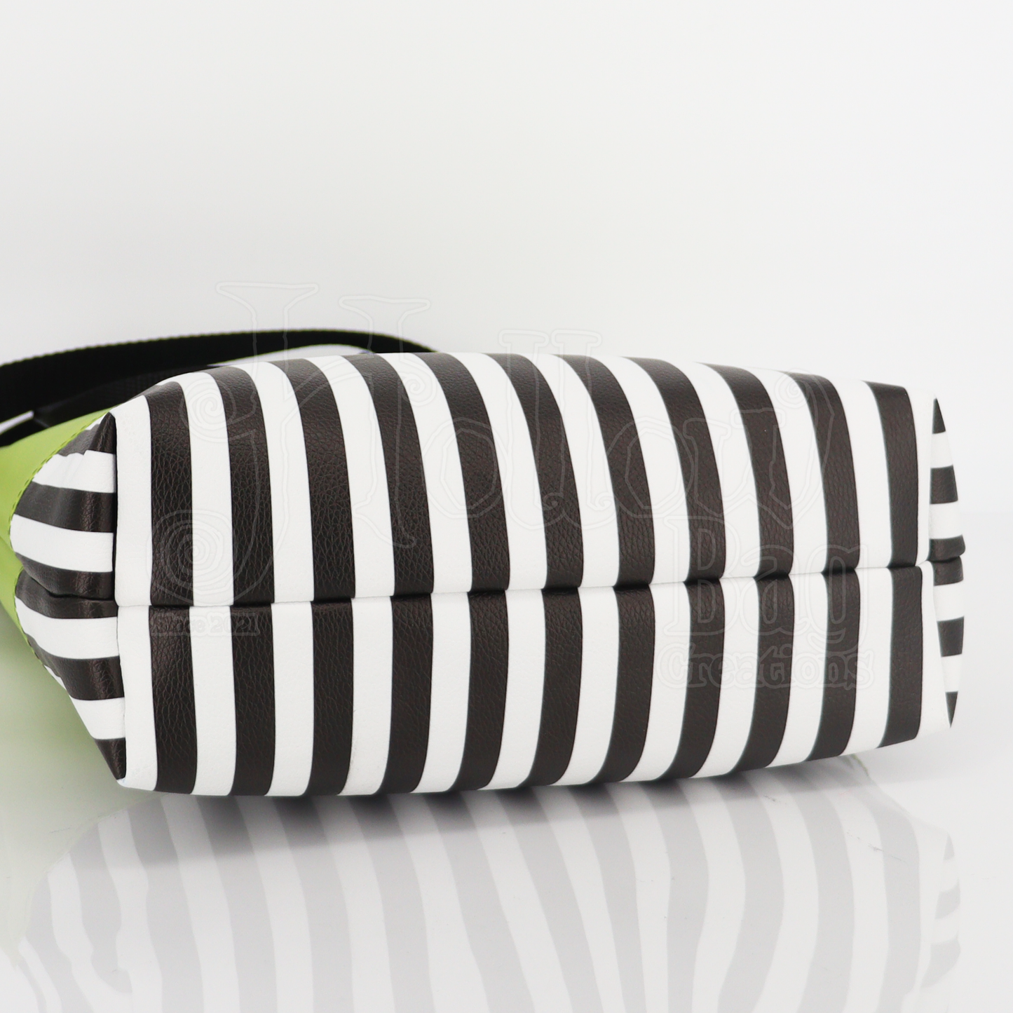 SM Tote - BJ Danger Noodles Green & Striped