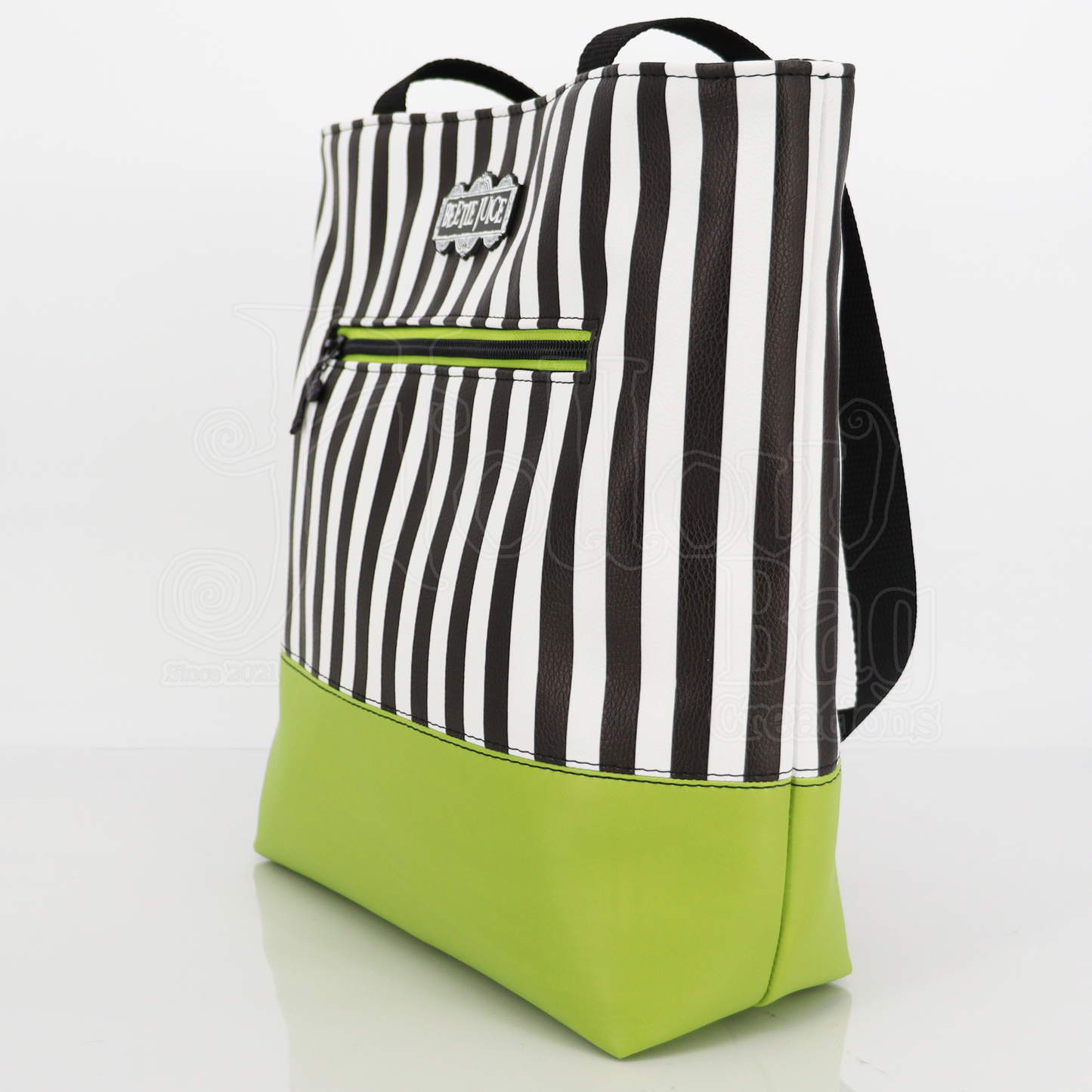 SM Tote - BJ Danger Noodles Striped & Green