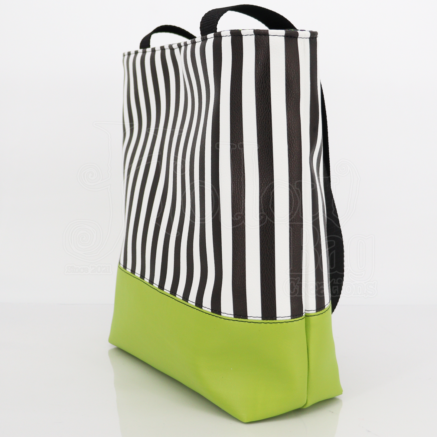 SM Tote - BJ Danger Noodles Striped & Green