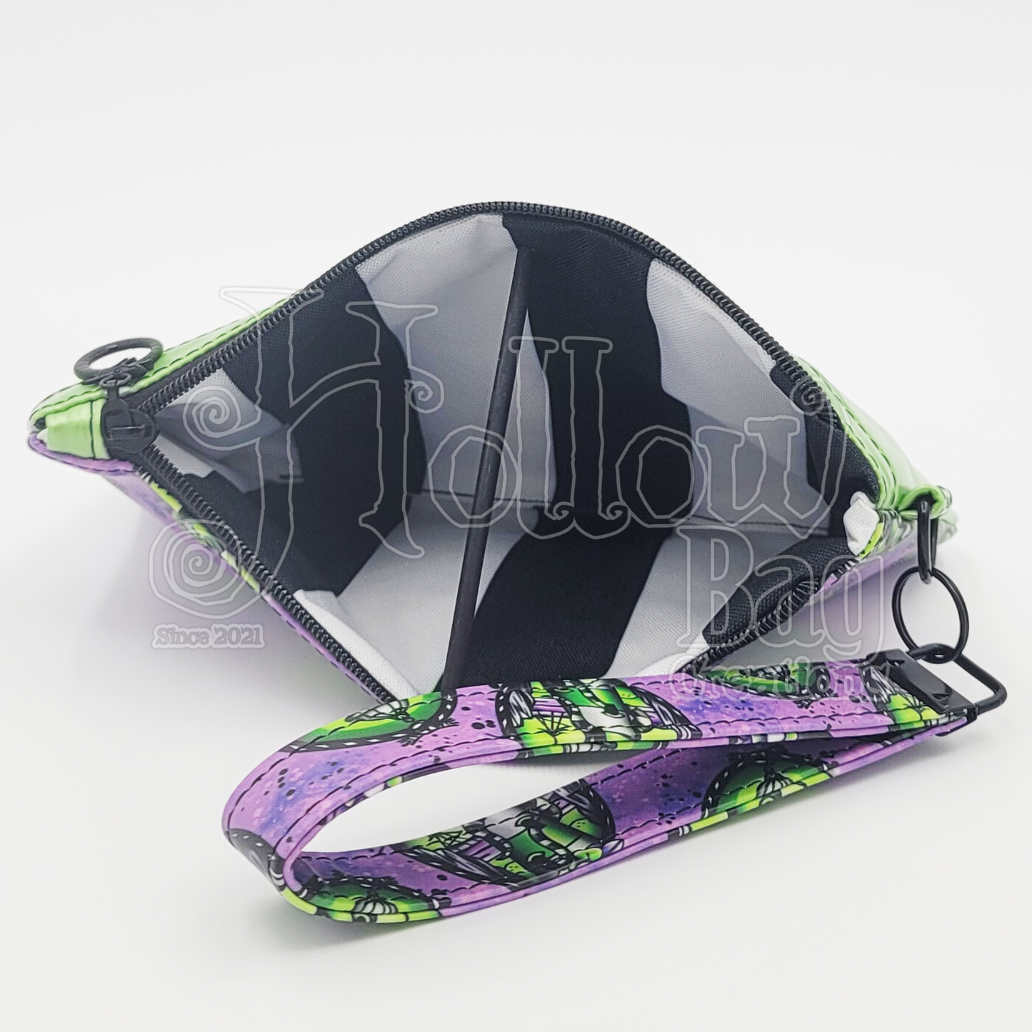 Wristlet Pouch - Striped Danger Noodles