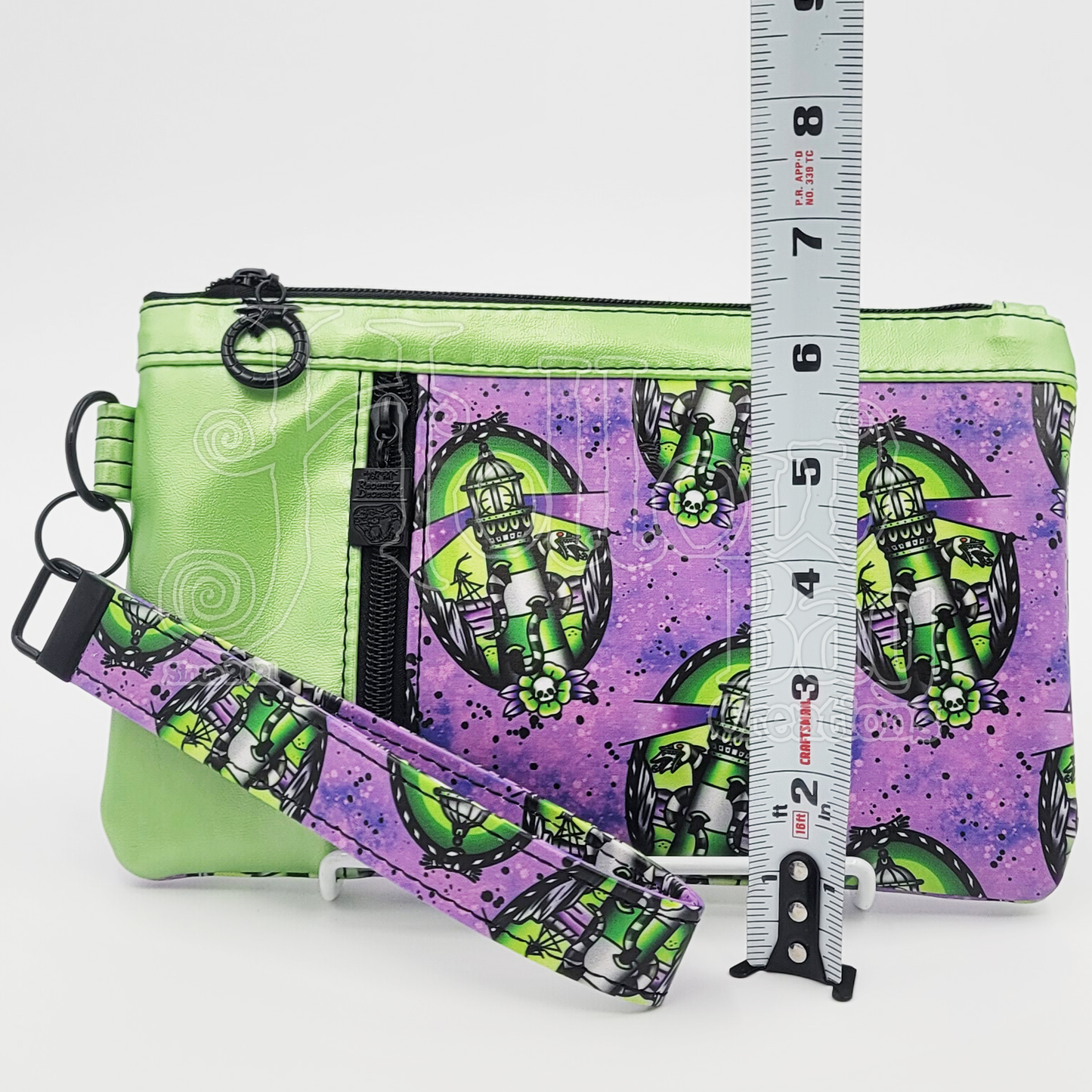 Wristlet Pouch - Striped Danger Noodles