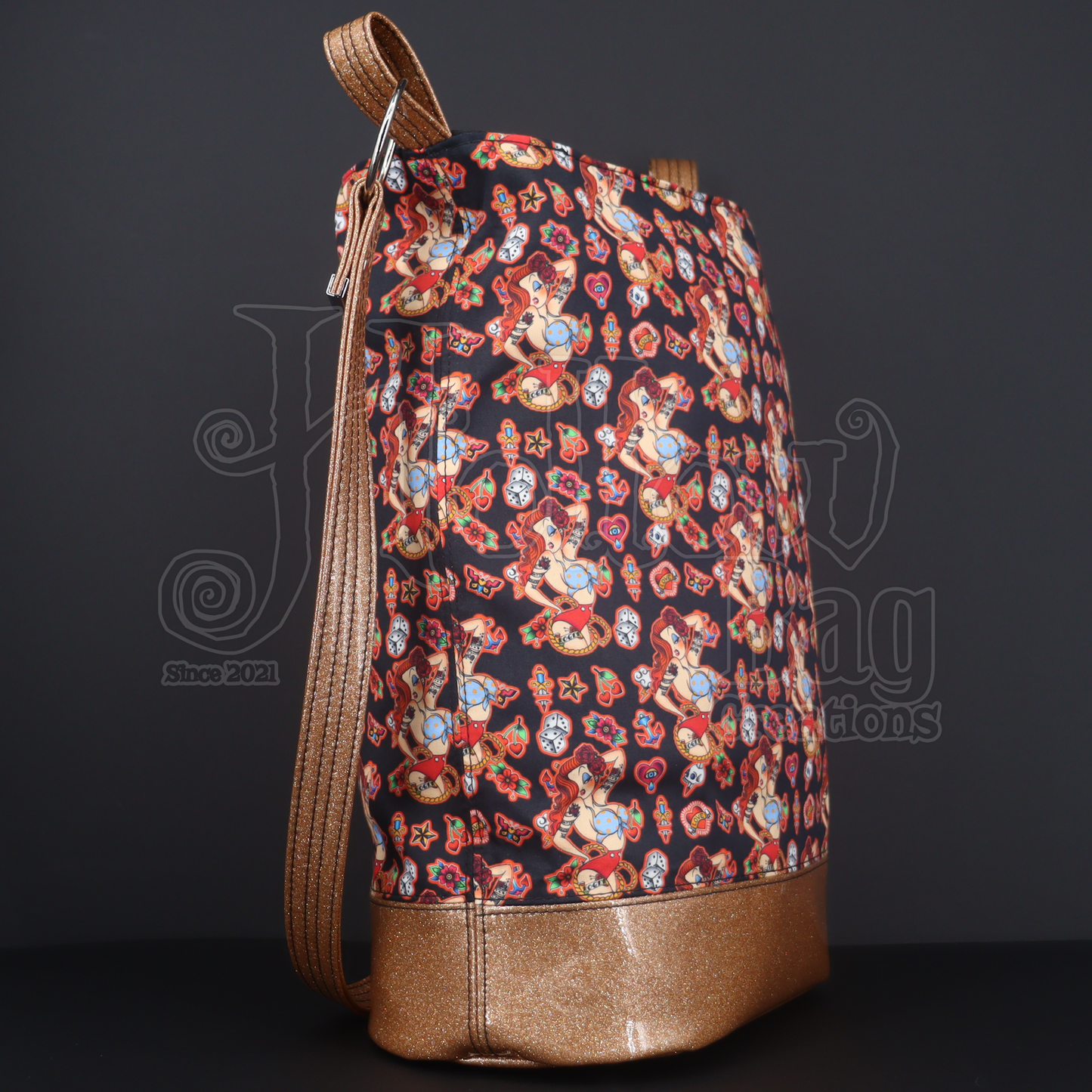 Jessica Pinup Bucket Bag