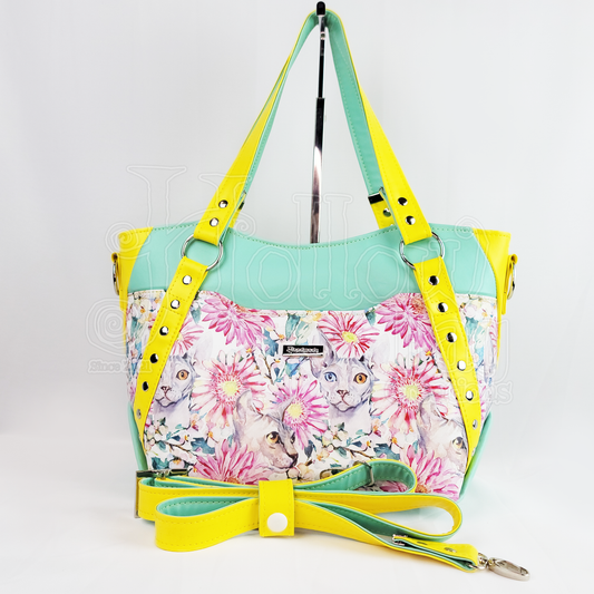 Floral Sphynx Satchel