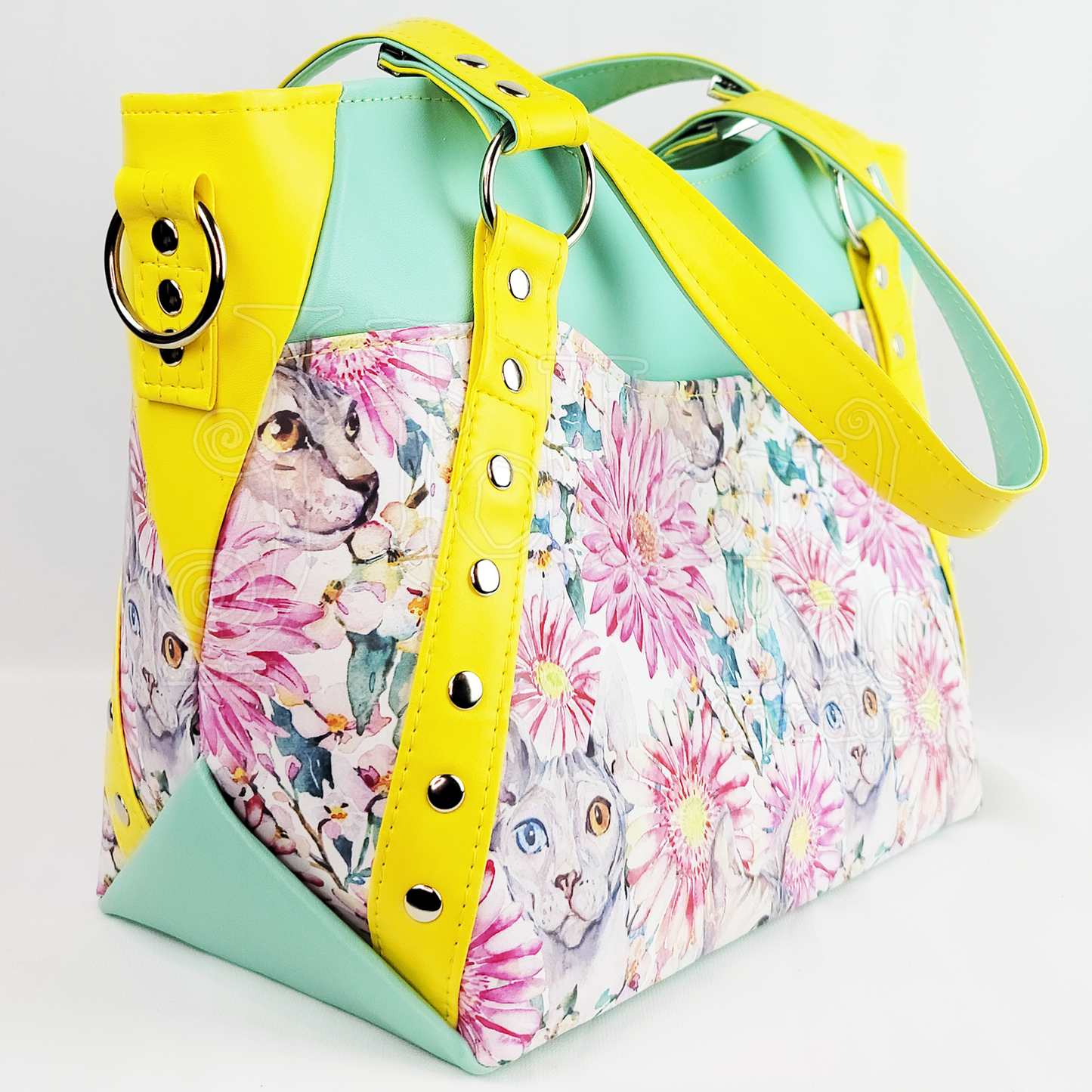 Floral Sphynx Satchel