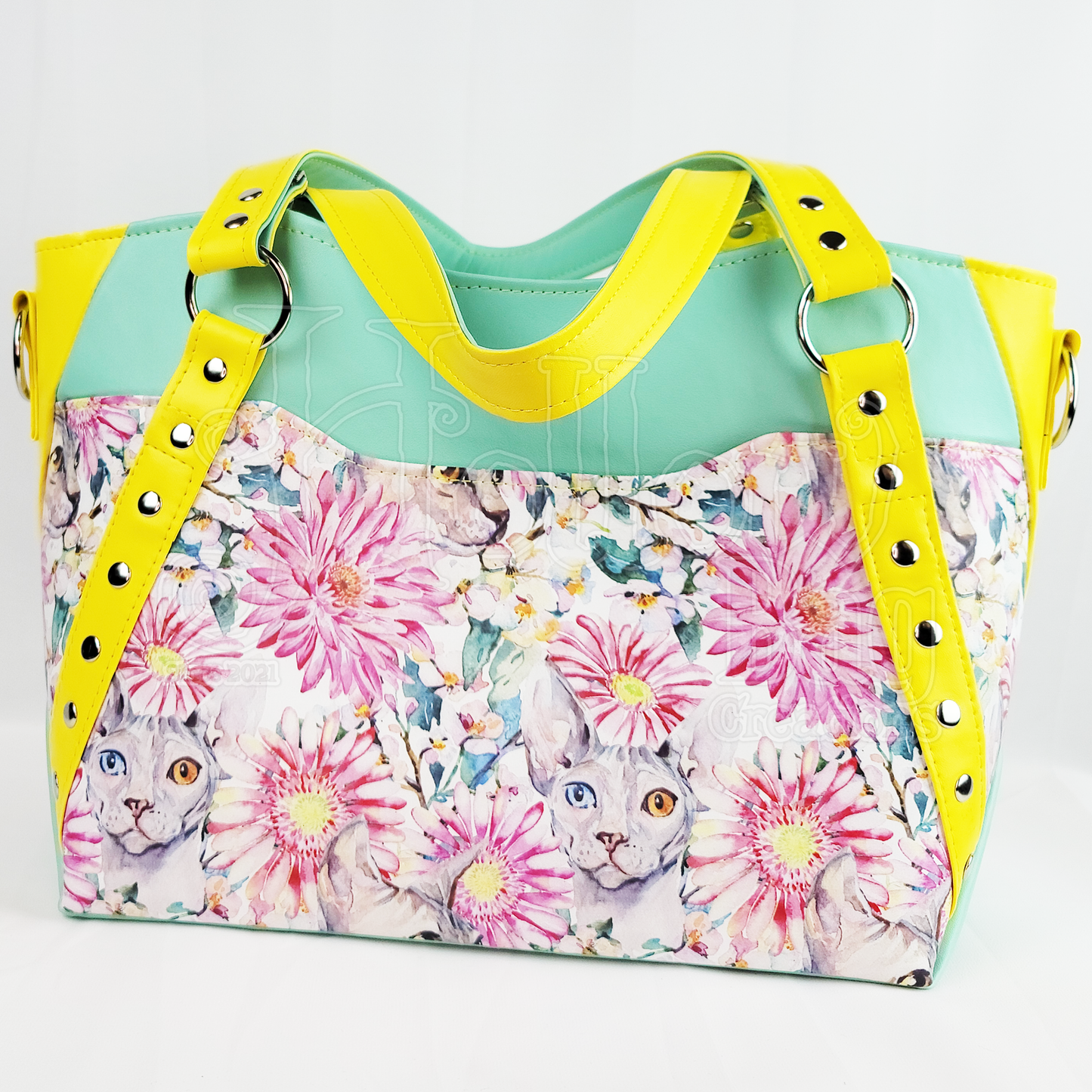 Floral Sphynx Satchel