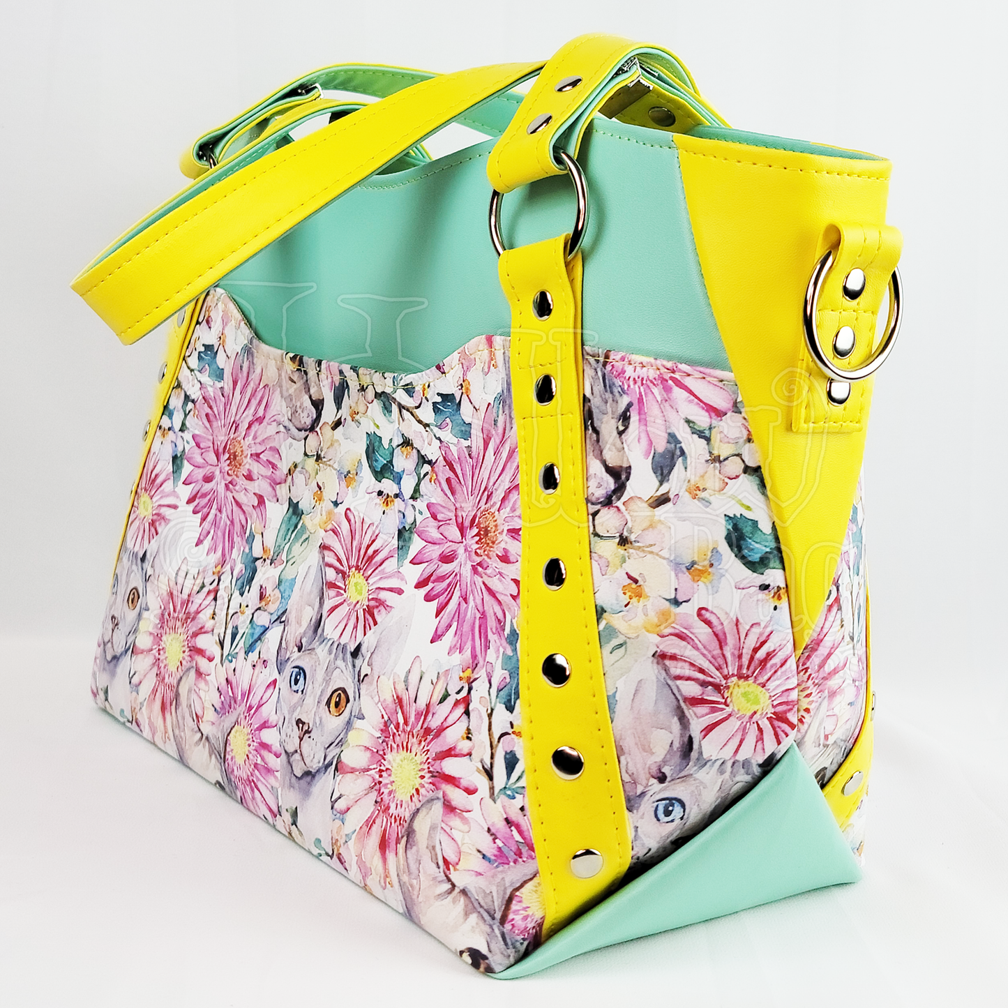 Floral Sphynx Satchel