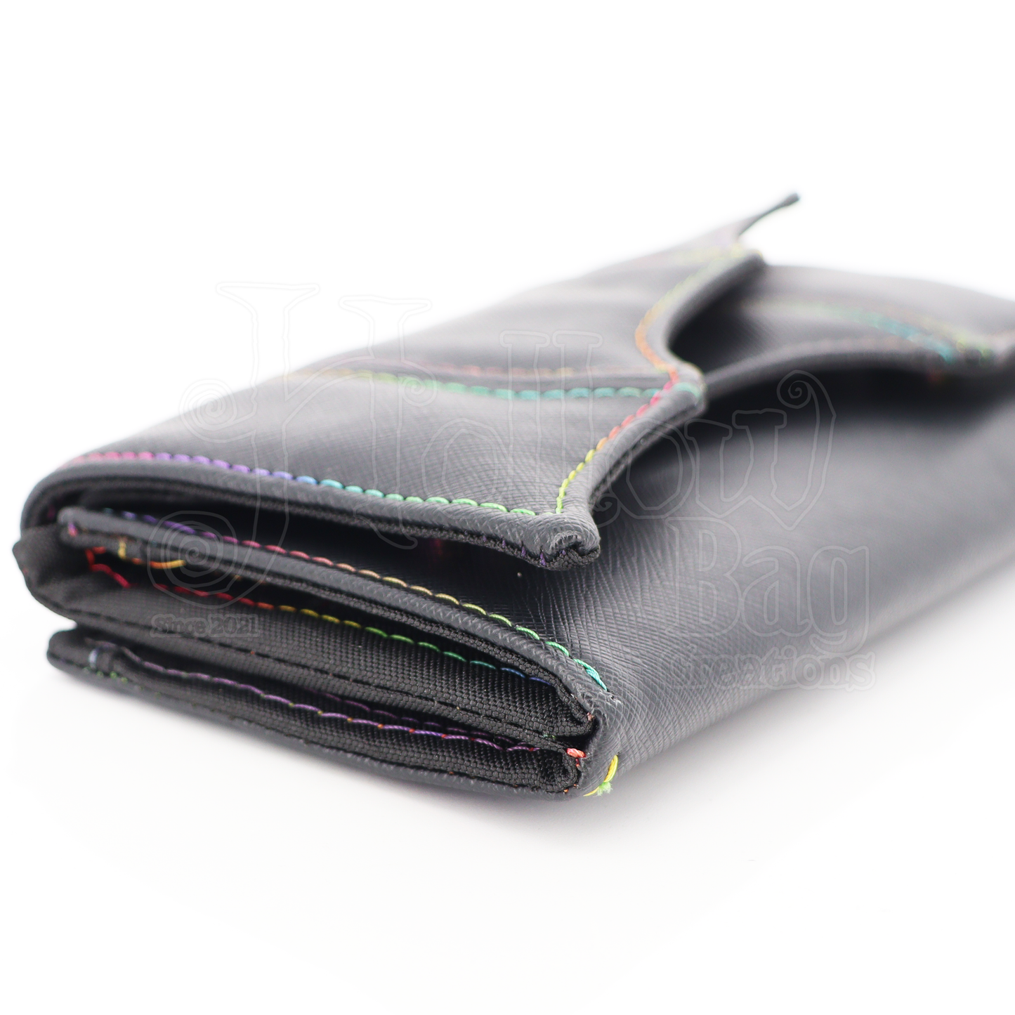 Bat Company Wallet - Black & Rainbow