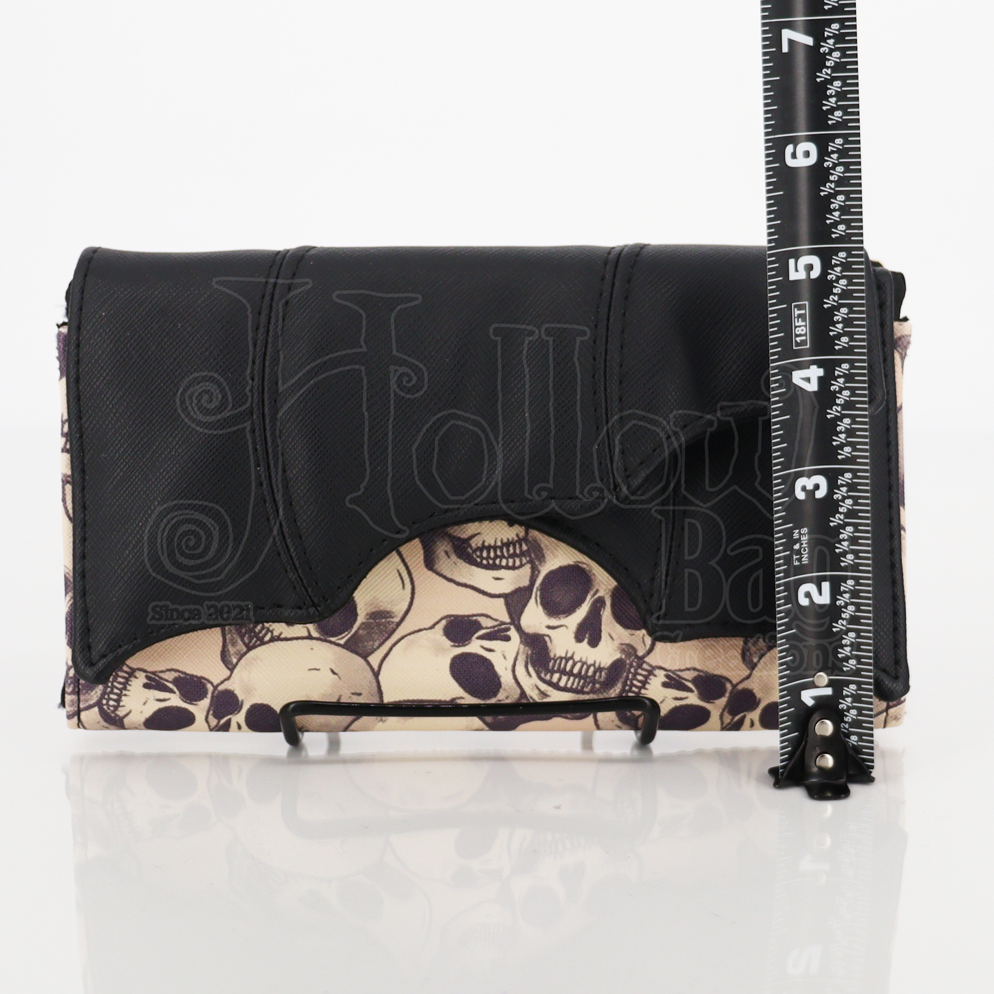 Bat Company Wallet - Beige Skulls