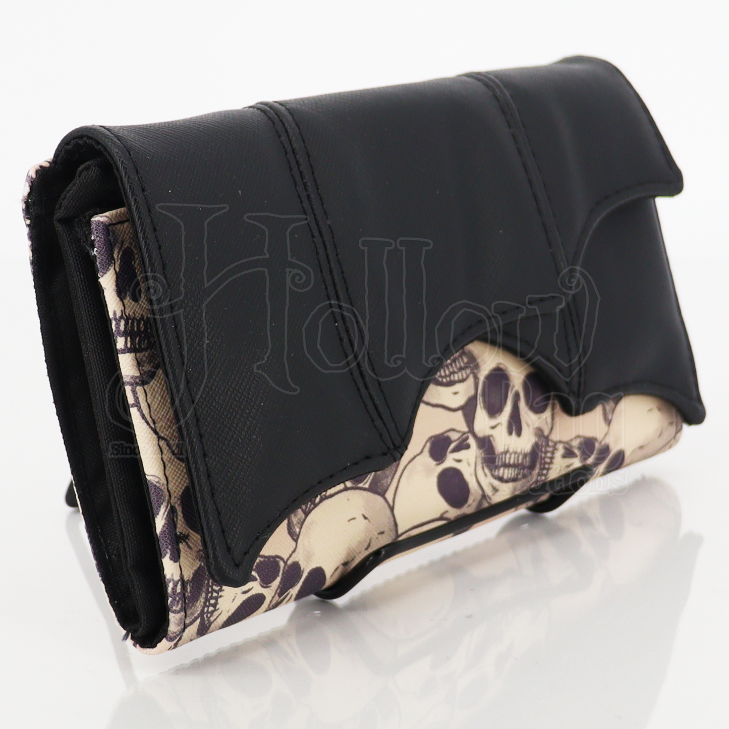 Bat Company Wallet - Beige Skulls