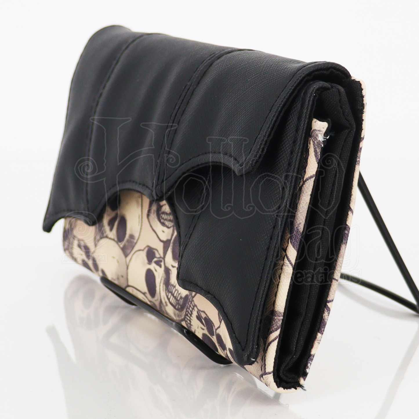 Bat Company Wallet - Beige Skulls