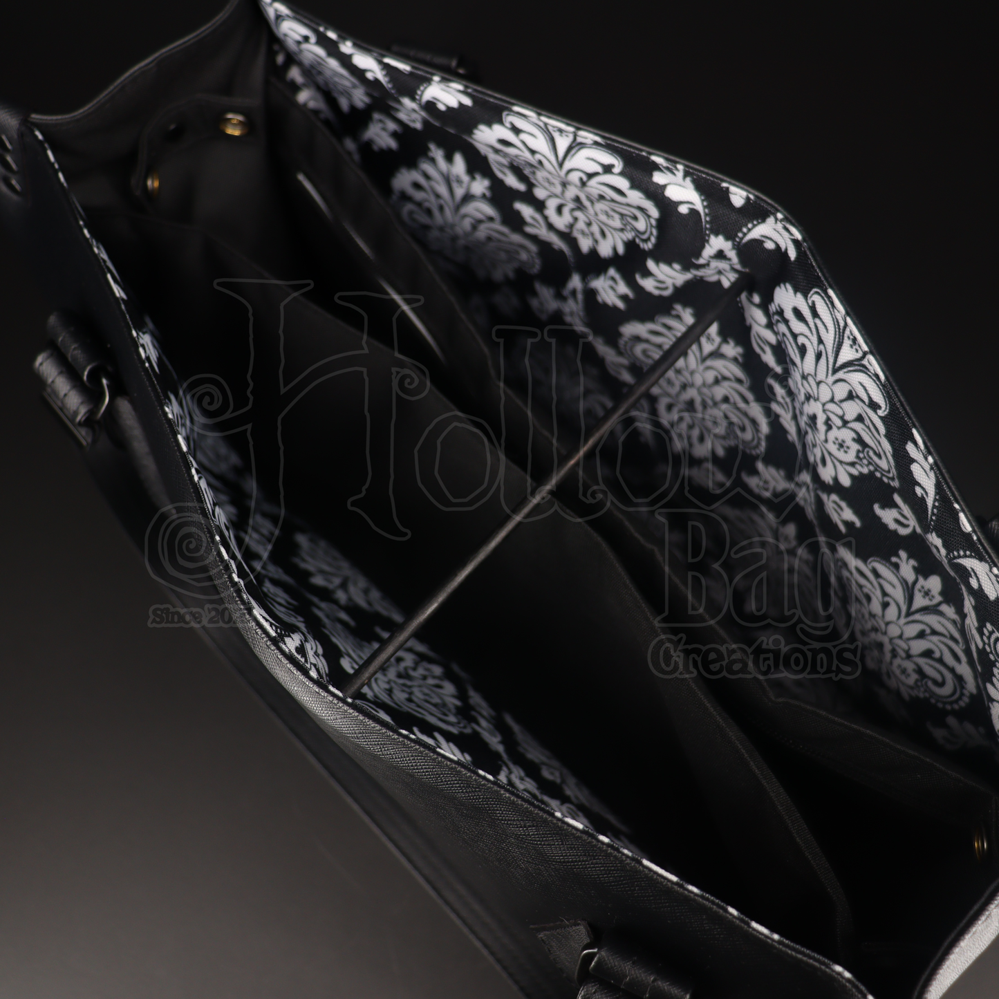 Temper Tote - B&W Damask