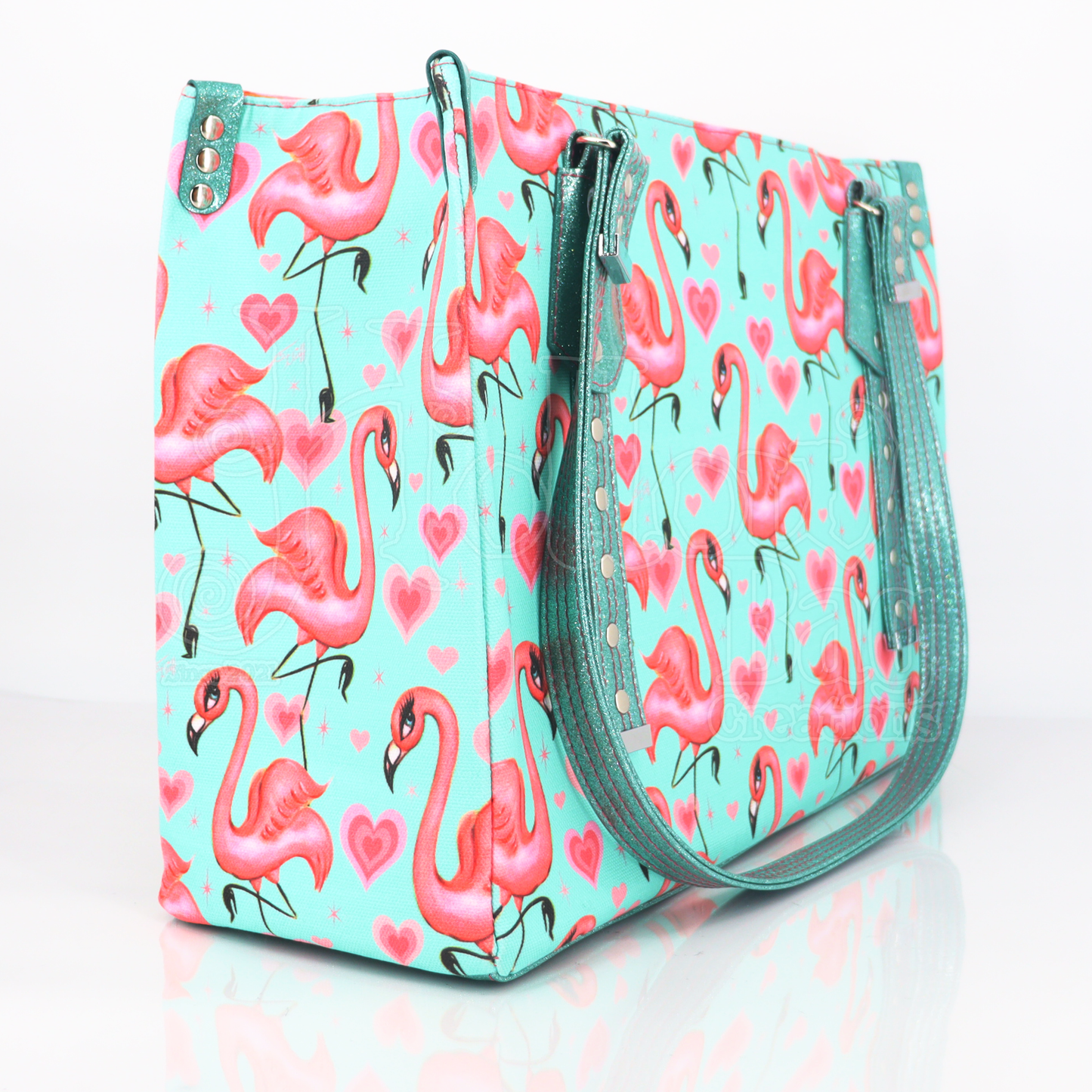 Temper Tote - Pink Flamingos
