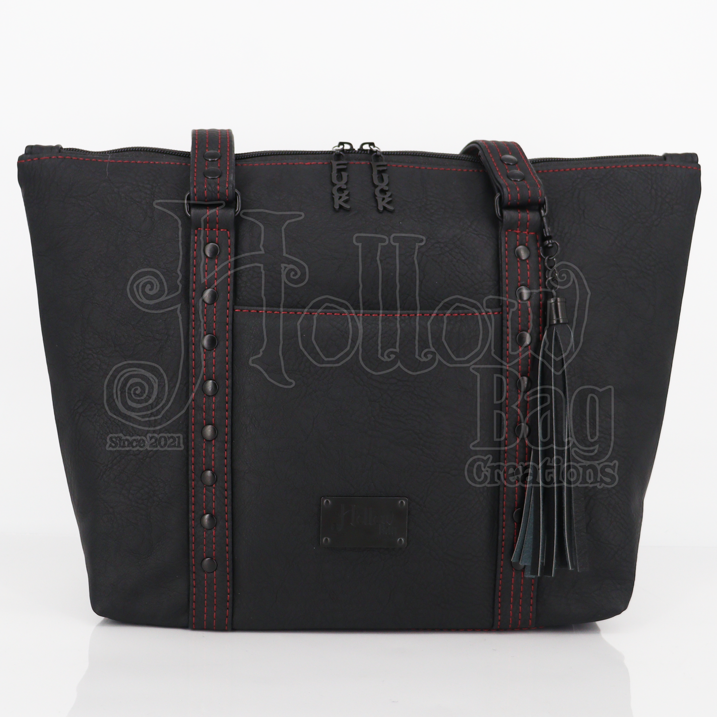 Lauren Tote - Black w/Red