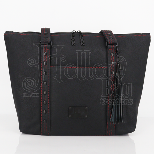 Lauren Tote - Black w/Red