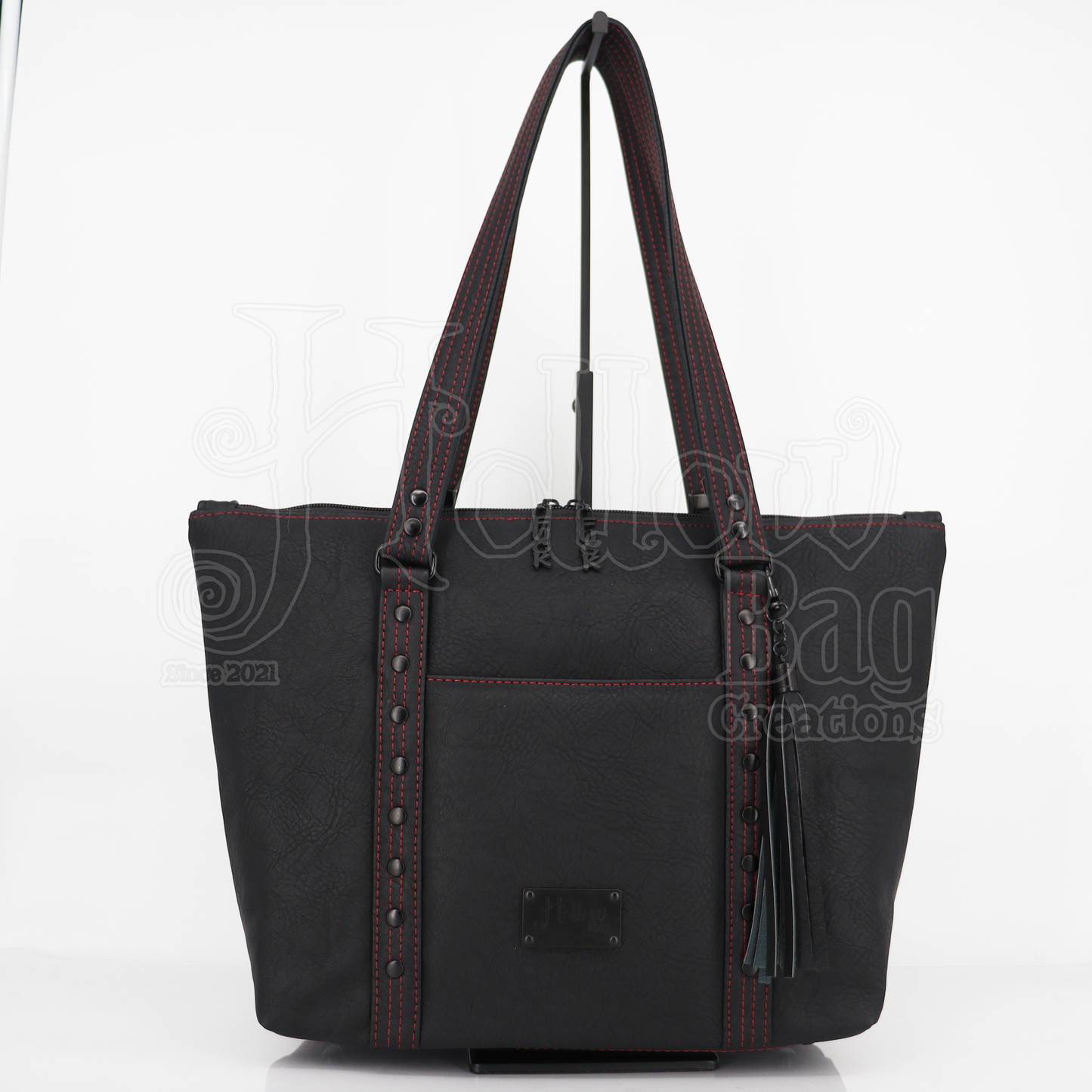 Lauren Tote - Black w/Red