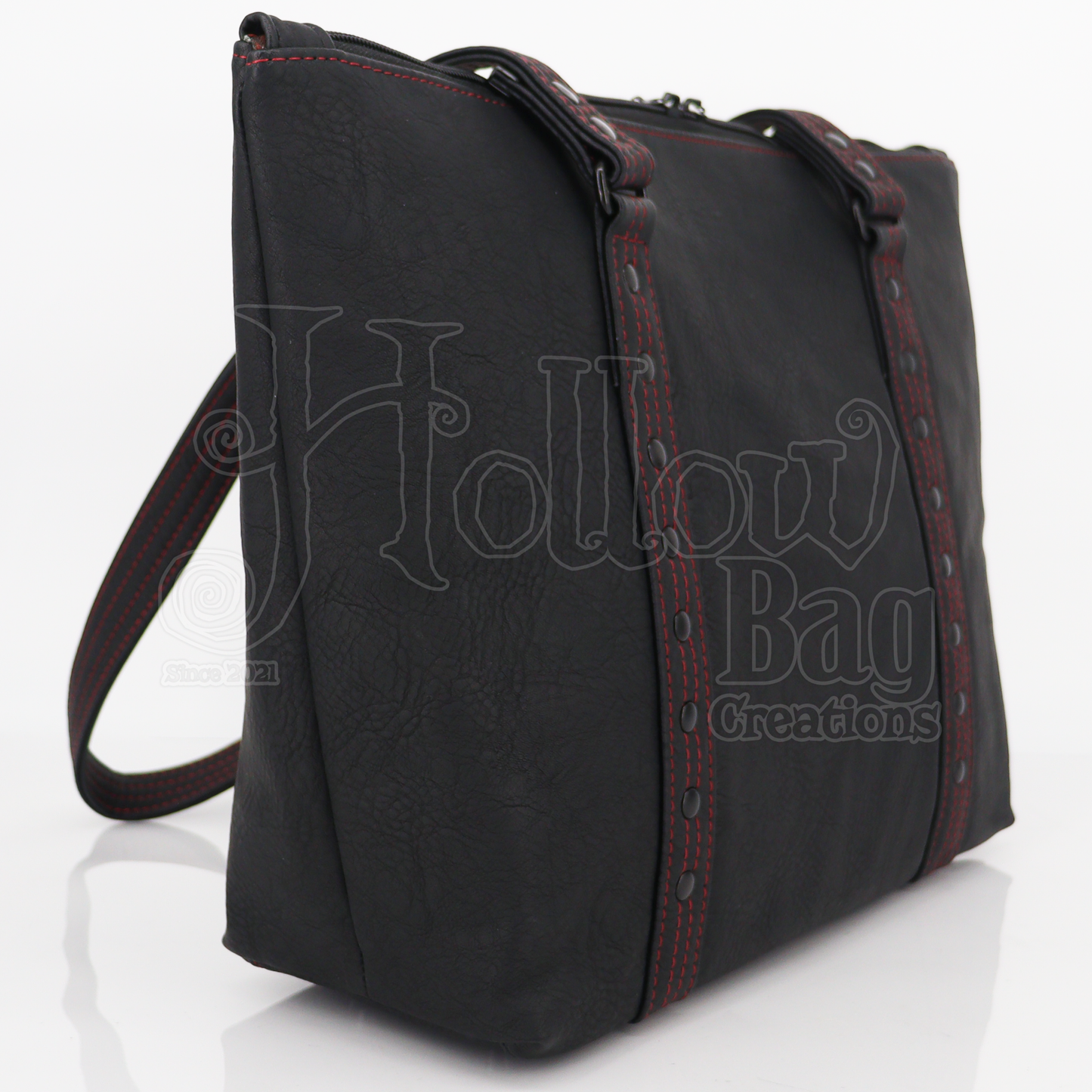 Lauren Tote - Black w/Red