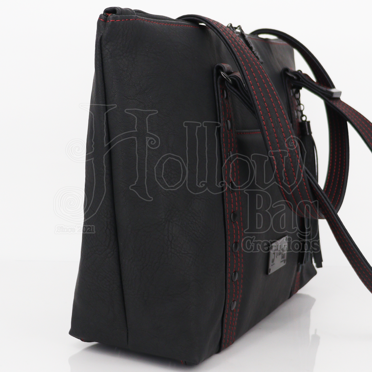 Lauren Tote - Black w/Red