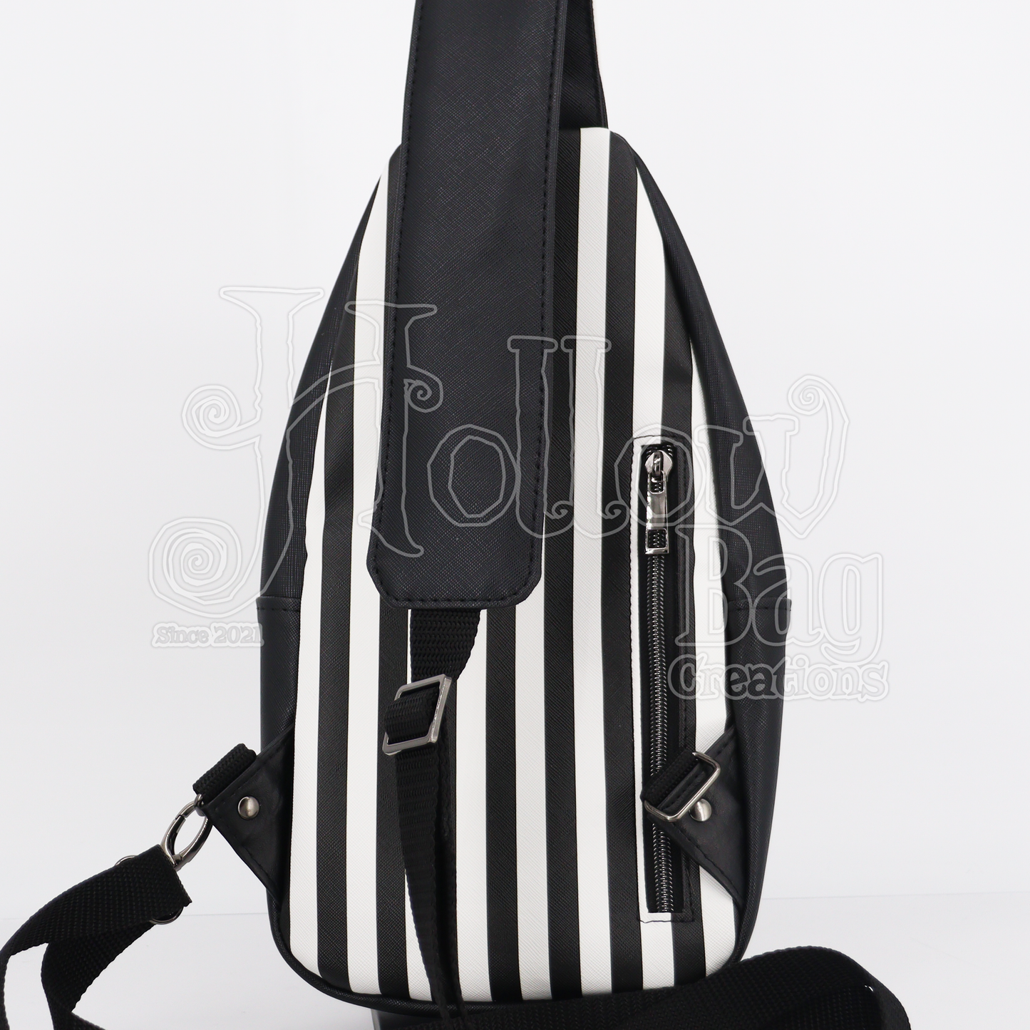 Sling Bag - B&W Stripes