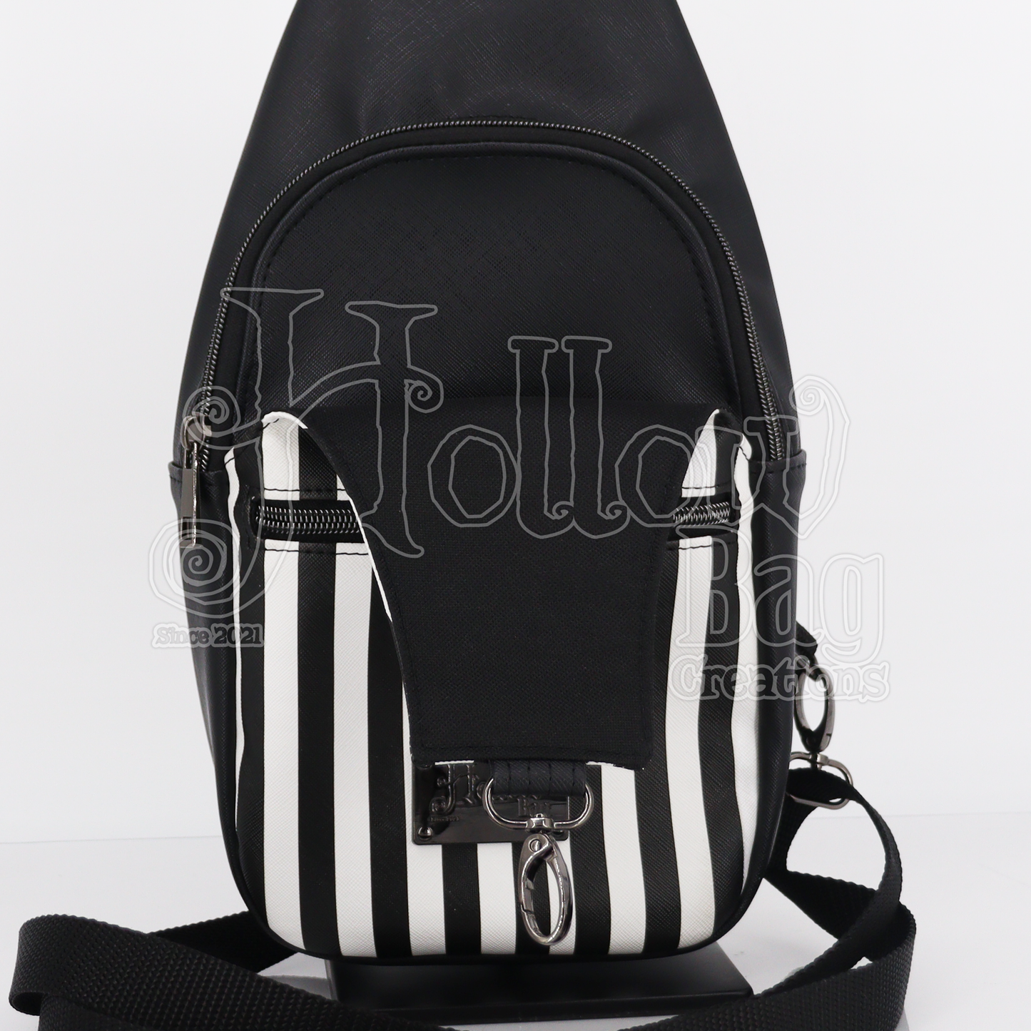 Sling Bag - B&W Stripes