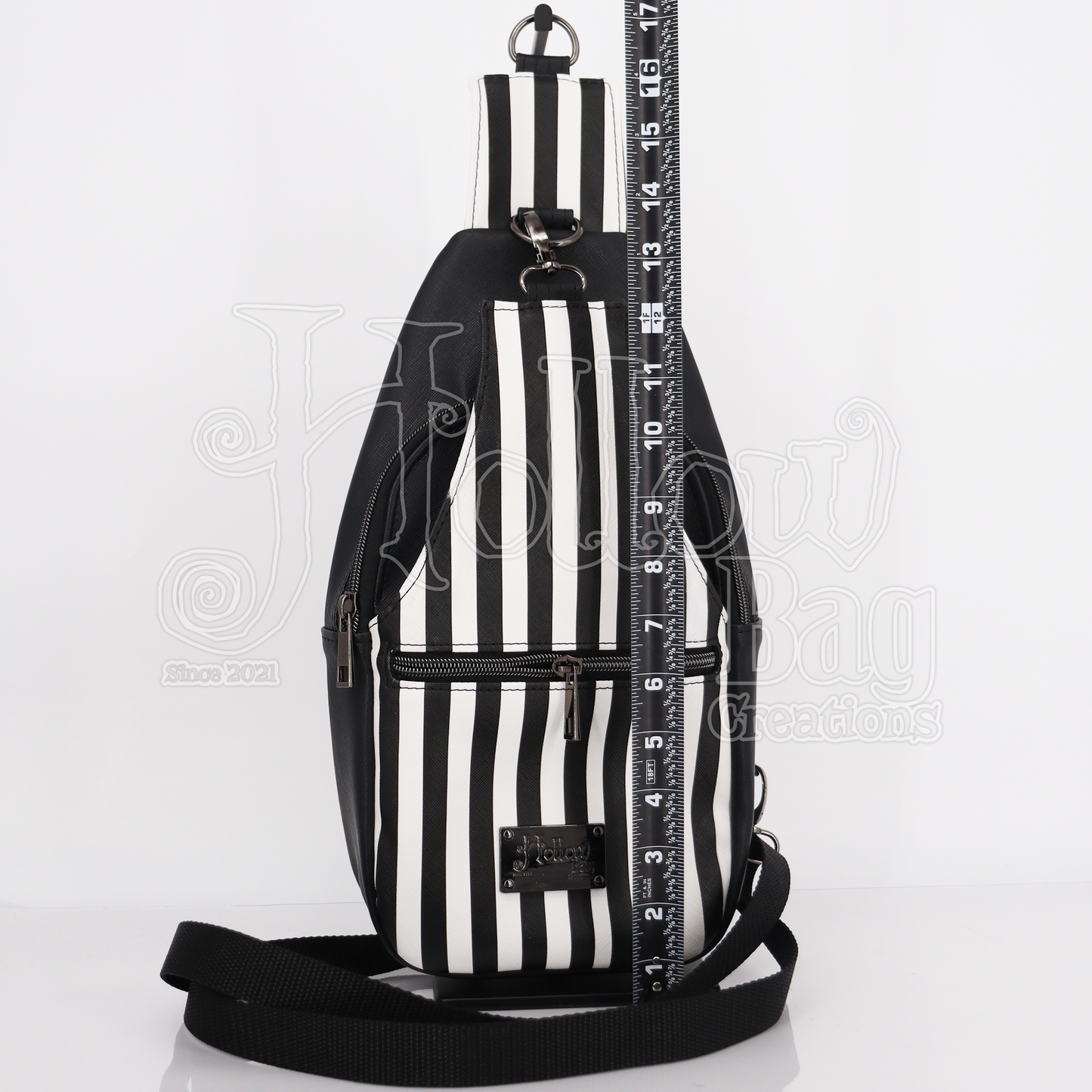 Sling Bag - B&W Stripes