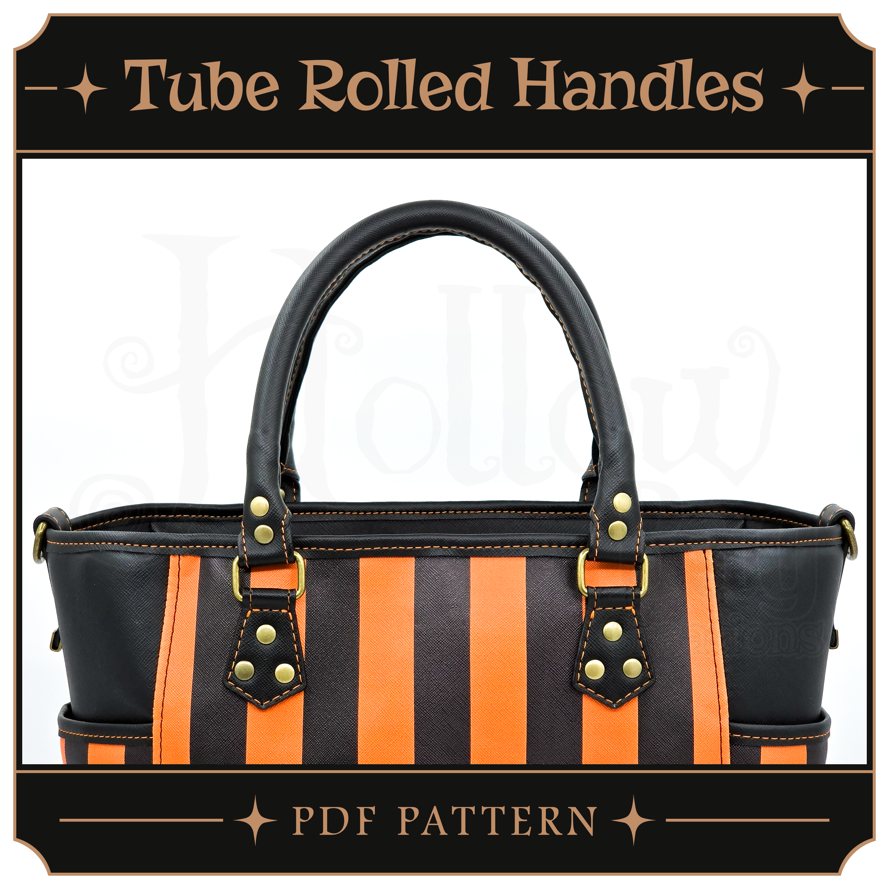 Vinyl Tube-Rolled Handles – Hollow Bag Creations