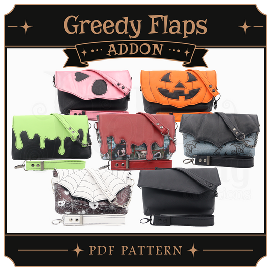 PATTERN - The Greedy Clutch Spooky Flap Add-on Pack