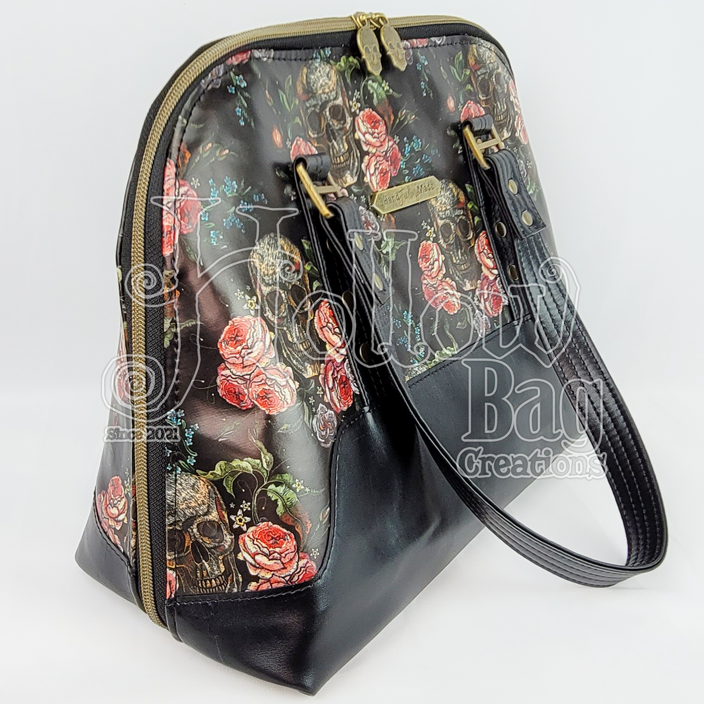 Deadly Roses Large Bowler Bag