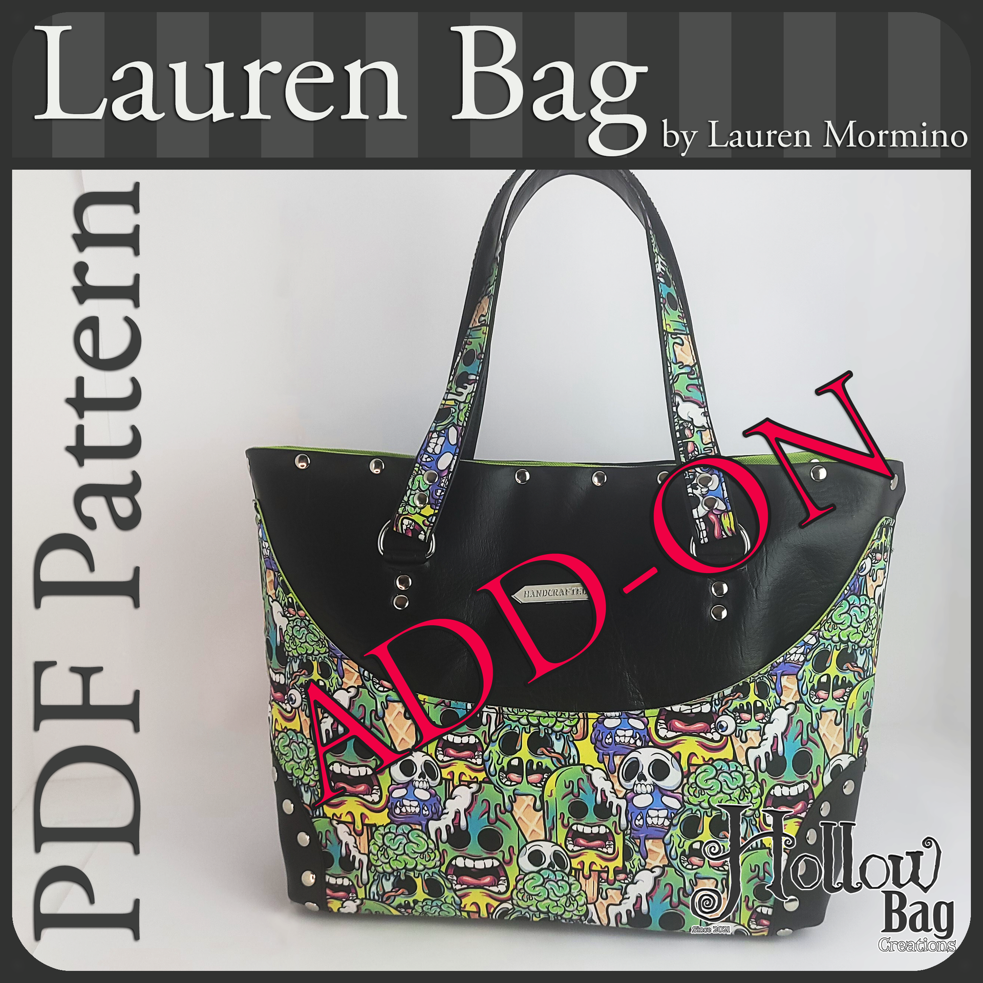 Pattern - Lauren Bag Add-on – Hollow Bag Creations