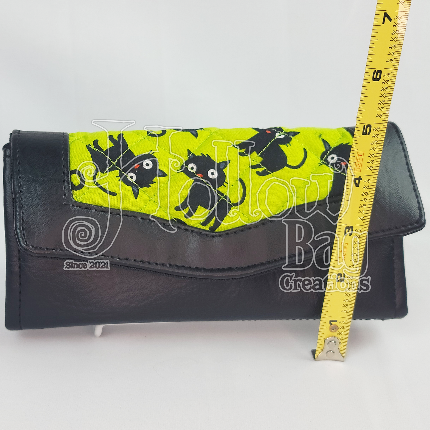 Clutch Wallet - Neon Black Cat